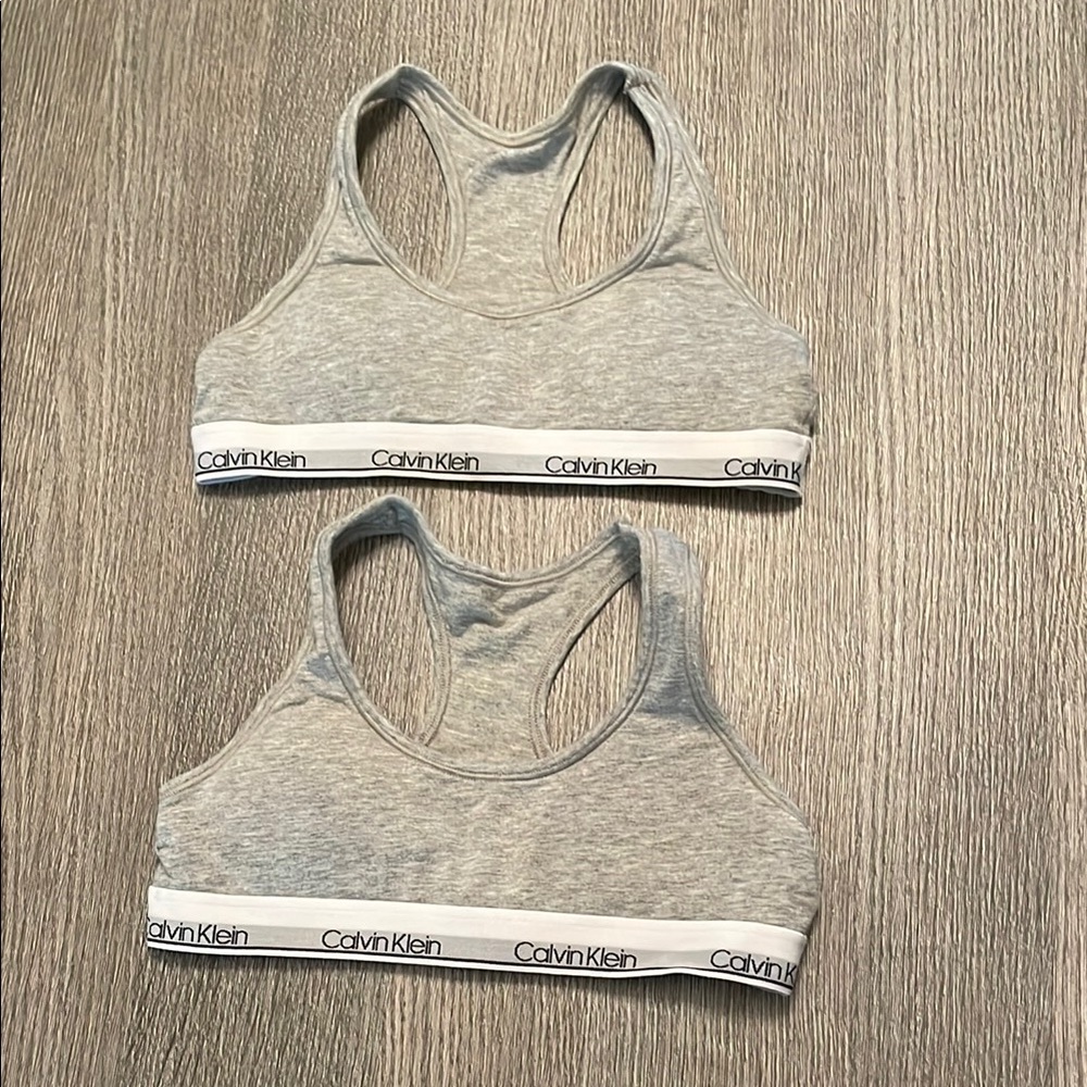 Calvin Klein Gray Bralette Set
